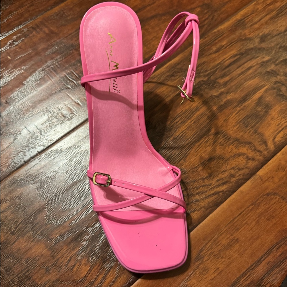 Pink Strappy Sandals